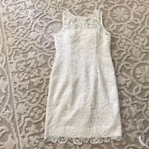 White lace dress